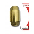 Клапан обратный Vieir 1/2"вр, пружинный муфтовый с металлическим седлом