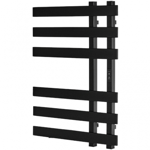 SHQ-N2QQ-007050 STOUT полотенцесушитель элекрический NEOSOUL quadro 70*50 Черный матовый купить в интернет магазине Санрай73