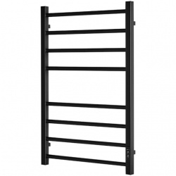 SHQ-P2QR-008050 STOUT полотенцесушитель элекрический PIANO quadro 80*50 Черный матовый