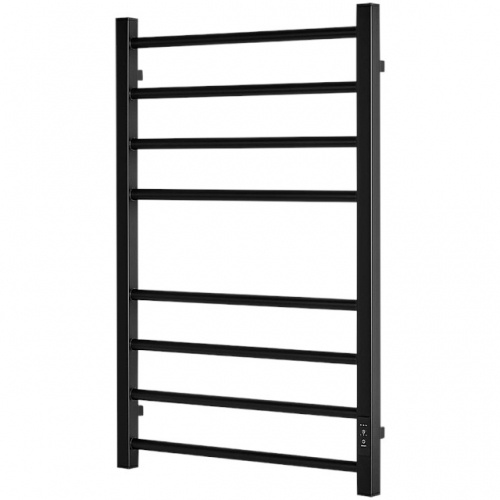 SHQ-P2QR-008050 STOUT полотенцесушитель элекрический PIANO quadro 80*50 Черный матовый купить в интернет магазине Санрай73