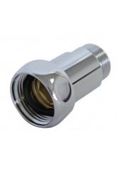 Прямое соединение 1"вр х 1/2"нр хром для полотенцесушителя