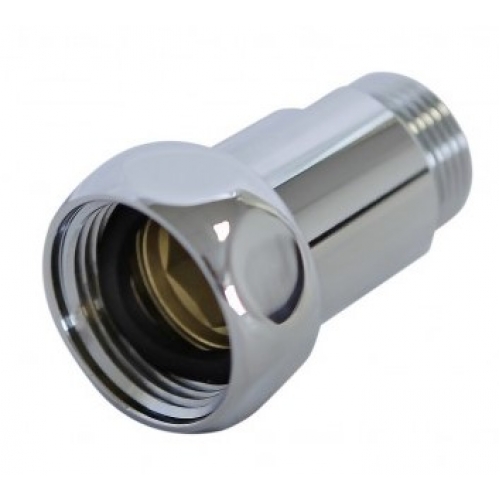 Прямое соединение 1"вр х 1/2"нр хром для полотенцесушителя купить в интернет магазине Санрай73