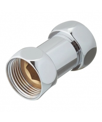 Прямое соединение 1"вр х 1"вр Vieir хром для полотенцесушителя