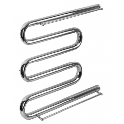 Полотенцесушитель 60х60, 1" Аквадрайв 5М-образный водяной с полочками