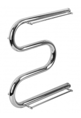 Полотенцесушитель 60х70, 1" Аквадрайв М-образный водяной с полочками