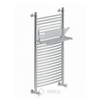Полотенцесушитель 100/50 НИКА MIX ЛДПВ водяной нижнее подключение, со складной полочкой-трансформер