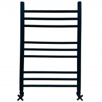 Полотенцесушитель 80/50 НИКА CLASSIC ЛП (г2) водяной нижнее подключение, Люкс, матовый черный