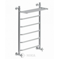 Полотенцесушитель 80/50 НИКА TRAPEZIUM ЛТ ВП водяной нижнее подключение, с полочкой