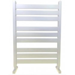 Полотенцесушитель 80/50 НИКА MODERN ЛМ7 водяной нижнее подключение, глянцевый белый RAL9003