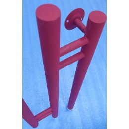 Полотенцесушитель 50/60 НИКА ECON/SIMPLE ПМ4 водяной боковое подключение, Муар Флейм красный, Уценка