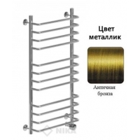 Полотенцесушитель 100/60 НИКА QUADRO Л90(г2) электрический правый тэн, бронза