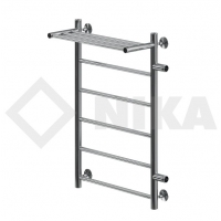 Полотенцесушитель 70/40 НИКА CLASSIC ЛП ВП водяной боковое подключение 50 см, с полочкой