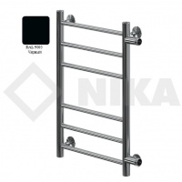 Полотенцесушитель 60/40 НИКА CLASSIC ЛП (г) водяной боковое подключение 50 см, матовый черный