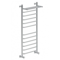 Полотенцесушитель 120/50 НИКА TRAPEZIUM ЛТ(г) ВП водяной нижнее подключение, с полочкой