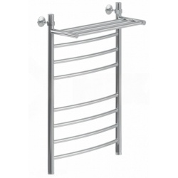 Полотенцесушитель 80/50 НИКА ARC ЛД (г) ВП водяной нижнее подключение, с полочкой