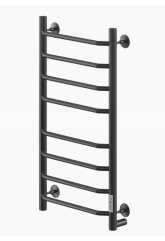 Полотенцесушитель 80/40 Ника WAY 3 (У) электрический черный матовый, правый тэн, с греющим кабелем