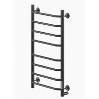 Полотенцесушитель 80/40 Ника WAY 3 (У) электрический черный матовый, правый тэн, с греющим кабелем