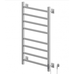 Полотенцесушитель 80/40 Ника STEP 1 U электрический белый, правый тэн, с греющим кабелем