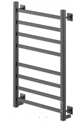 Полотенцесушитель 80/50 Ника STEP 1 (У) электрический титановый графит,  с греющим кабелем