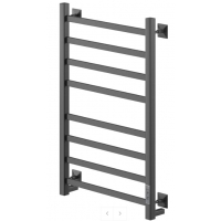 Полотенцесушитель 80/50 Ника STEP 1 (У) электрический титановый графит,  с греющим кабелем