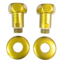 Прямое соединение 1"вр х 1/2"нр матовое золото для полотенцесушителя