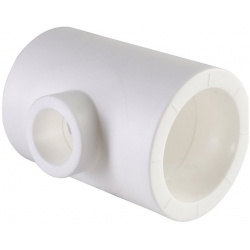 Тройник переходной 110 х 50 х 110 мм Политэк PPRC белый, для полипропиленовых труб