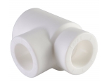 Тройник переходной 25 х 20 х 20 мм Политэк PPRC белый, для полипропиленовых труб