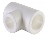 Тройник переходной 25 х 20 х 25 мм Политэк PPRC белый, для полипропиленовых труб