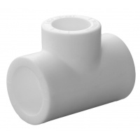 Тройник переходной 25 х 20 х 25 мм Политэк PPRC белый, для полипропиленовых труб
