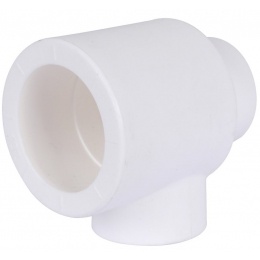 Тройник переходной 32 х 20 х 20 мм Политэк PPRC белый, для полипропиленовых труб