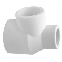 Тройник переходной 32 х 25 х 20 мм Политэк PPRC белый, для полипропиленовых труб