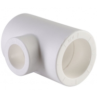 Тройник переходной 32 х 20 х 32 мм Политэк PPRC белый, для полипропиленовых труб