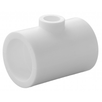 Тройник переходной 50 х 20 х 50 мм Политэк PPRC белый, для полипропиленовых труб
