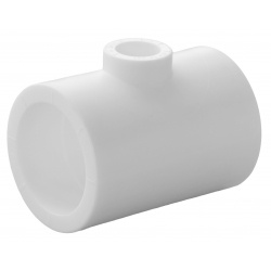 Тройник переходной 50 х 20 х 50 мм Политэк PPRC белый, для полипропиленовых труб