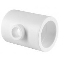 Тройник переходной 63 х 25 х 63 мм Политэк PPRC белый, для полипропиленовых труб