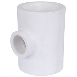 Тройник переходной 63 х 32 х 63 мм Политэк PPRC белый, для полипропиленовых труб