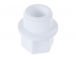 Заглушка резьбовая 1/2" нр Политэк PPRC белый, для полипропиленовых труб