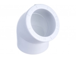Угольник 40 мм 45° Политэк PPRC белый внутренний-внутренний, для полипропиленовых труб