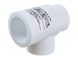 Тройник переходной 25 х 20 х 20 мм Политэк PPRC белый, для полипропиленовых труб