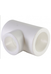 Тройник переходной 32 х 25 х 32 мм Политэк PPRC белый, для полипропиленовых труб