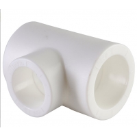 Тройник переходной 32 х 25 х 32 мм Политэк PPRC белый, для полипропиленовых труб