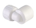 Угольник 25 мм х 1/2"вр Политэк PPRC белый, для полипропиленовых труб