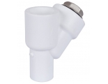 Фильтр сетчатый 25 мм 45º Политэк PPRC белый внутренний-наружный, для полипропиленовых труб