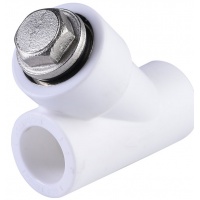 Фильтр сетчатый 20 мм 45º Политэк PPRC белый внутренний-внутренний, для полипропиленовых труб
