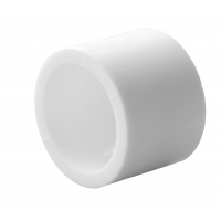 Муфта 75 мм внутренний-внутренний Политэк PPRC белый, для полипропиленовых труб