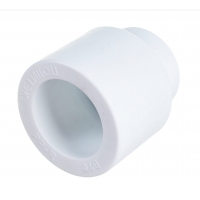 Муфта 40 х 20 мм наружный-внутренний Политэк PPRC белый, для полипропиленовых труб