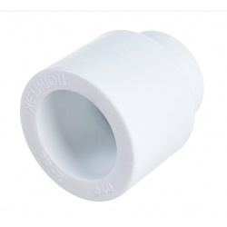 Муфта 40 х 20 мм наружный-внутренний Политэк PPRC белый, для полипропиленовых труб