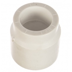 Муфта 50 х 32 мм наружный-внутренний Политэк PPRC белый, для полипропиленовых труб