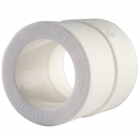 Муфта 50 х 40 мм наружный-внутренний Политэк PPRC белый, для полипропиленовых труб