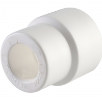 Муфта 63 х 50 мм внутренний-внутренний Политэк PPRC белый, для полипропиленовых труб